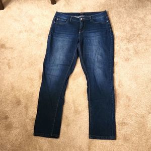 Curve Appeal Women's Dark Wash Skinny Jeans Size 30 US 10